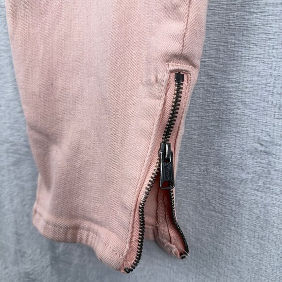 Lucky Brand Lolita Skinny Utility Jeans Ankle Zip Womens Peach Pink Size 6/28 - Picture 4 of 11